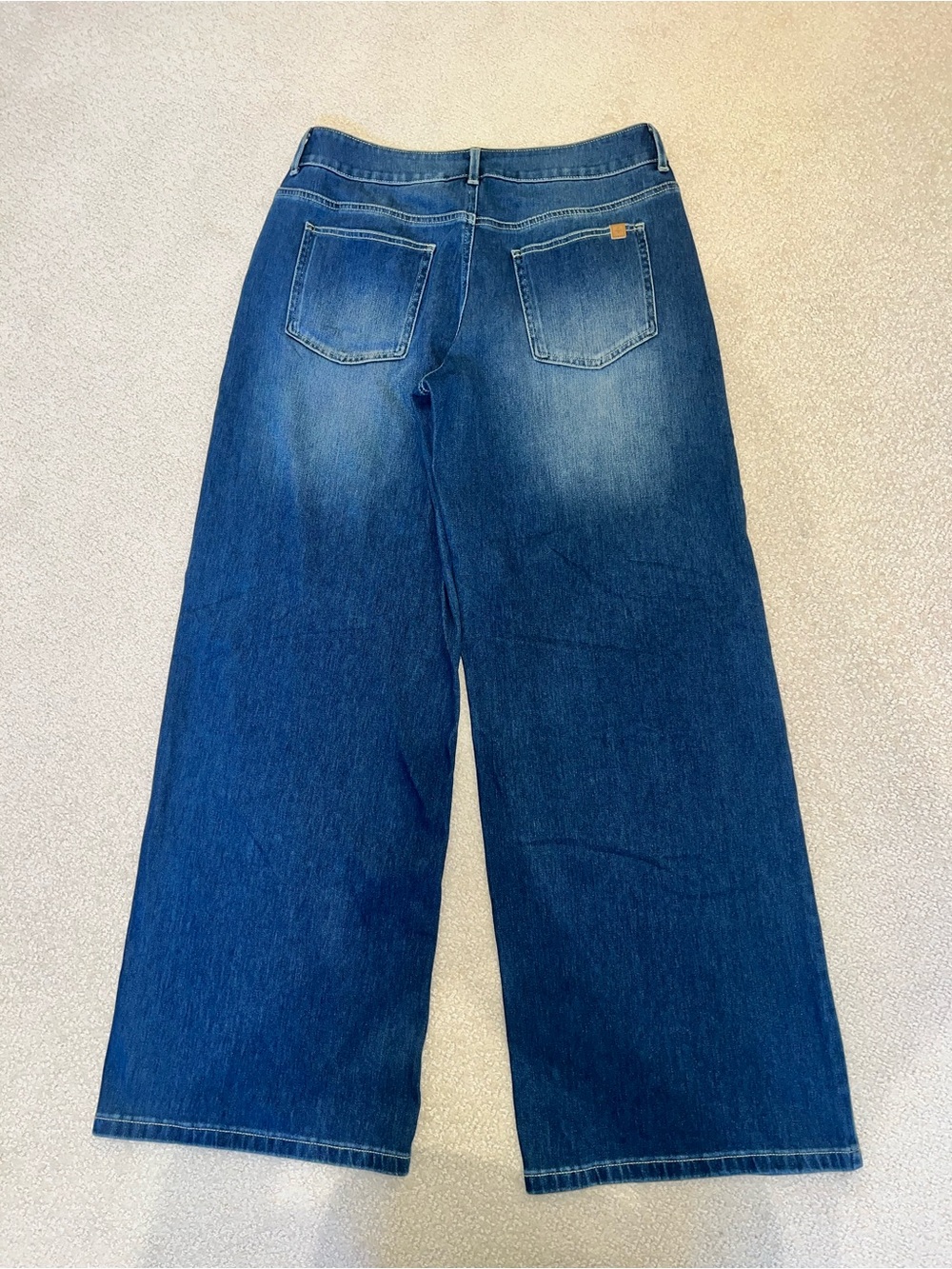 EUC Halara Asymmetric Waist Wide Leg Jeans - Picture 2 of 6